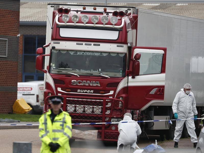 Police are working to identify the 39 bodies found in a truck at an Essex industrial estate.