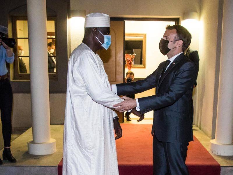 French President Emmanuel Macron is in N'Djamena for president Idriss Deby's funeral.