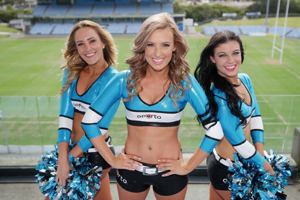 Excited: Cronulla Sharks Mermaids Ally Messer, Jessica Gallimore and Alex Saunders and are ready for the new season. Picture: Chris Lane