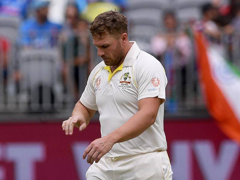 After retiring hurt, Aussie batsman Aaron Finch has been cleared of a fractured finger in Perth.
