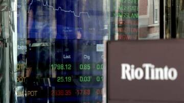 Rio Tinto has reported a nine per cent drop in underlying earnings of $US23.9 billion. (Richard Wainwright/AAP PHOTOS)