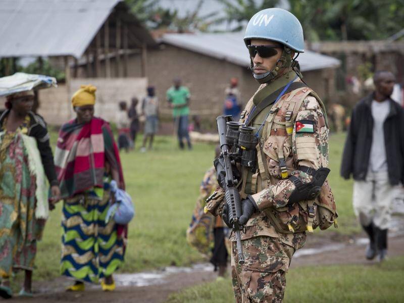 The UN peacekeepers' presence in eastern Congo has become increasingly unpopular. (AP PHOTO)