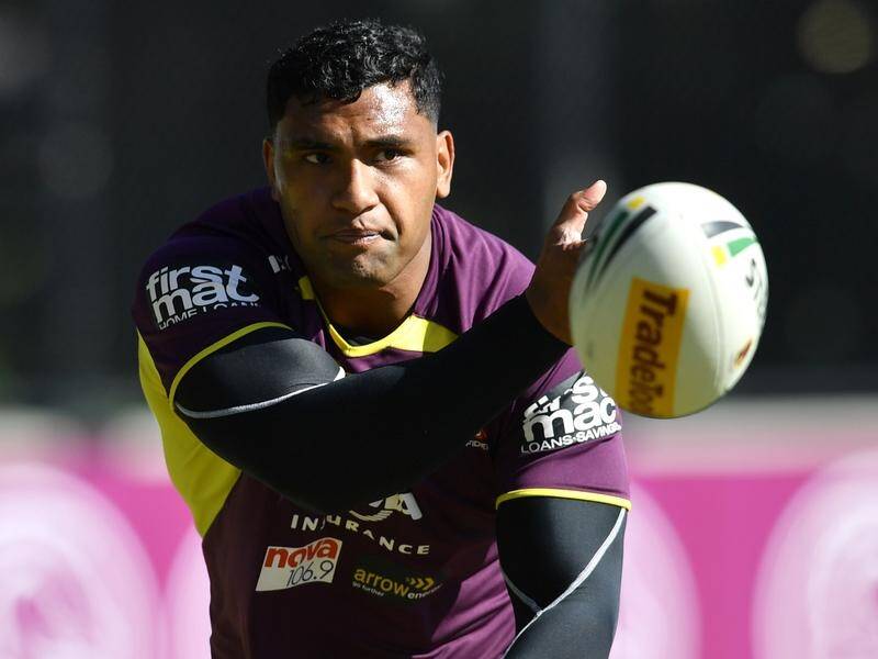 Brisbane's Tevita Pangai Jnr was charged with a grade-one crusher tackle in the huge loss to Souths.
