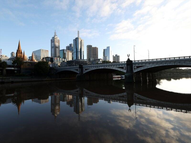 Melbourne's Princes Bridge where a man was shot by a police PSO on Friday. (Con Chronis/AAP PHOTOS)