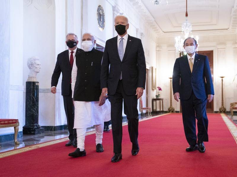 The leaders of Australia, India, the US and Japan have held their Quad meeting in Washington DC.