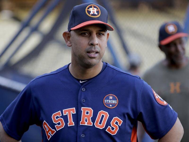 Alex Cora was a coach for Houston Astros when they defeated the LA Dodgers in the 2017 World Series.