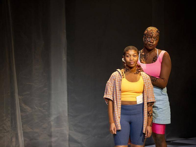 Masego Pitso and Henrietta Enyonam Amevor star in Is God Is at the Melbourne Theatre Company. (PR HANDOUT IMAGE/AAP PHOTOS)