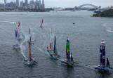 Teams took to the water for the first day of racing at the Australia SailGP event in Sydney. (HANDOUT/SAILGP)