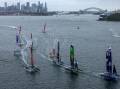 Teams took to the water for the first day of racing at the Australia SailGP event in Sydney. (HANDOUT/SAILGP)