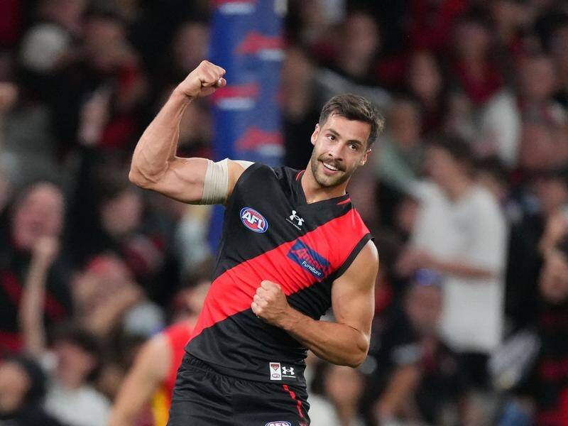 Kyle Langford has starred as Essendon went 2-0 for the AFL season by beating Gold Coast. (Scott Barbour/AAP PHOTOS)