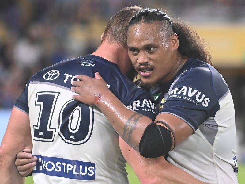 Luciano Leilua is seemingly on the verge of saying goodbye to the Cowboys after just 24 games. (Scott Radford-Chisholm/AAP PHOTOS)