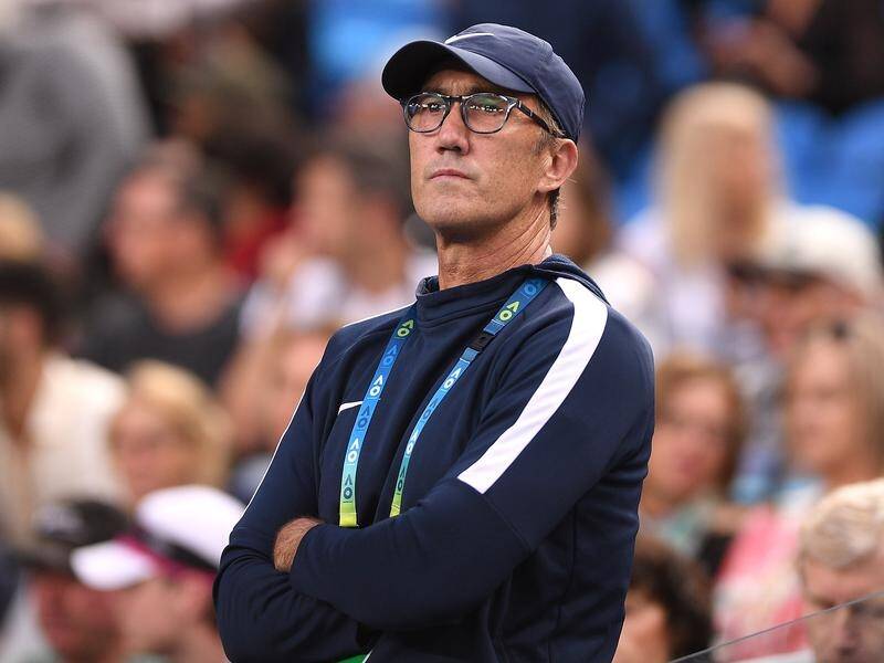 Simona Halep's mentor Darren Cahill can now coach from the stands after a ruling change by the WTA.