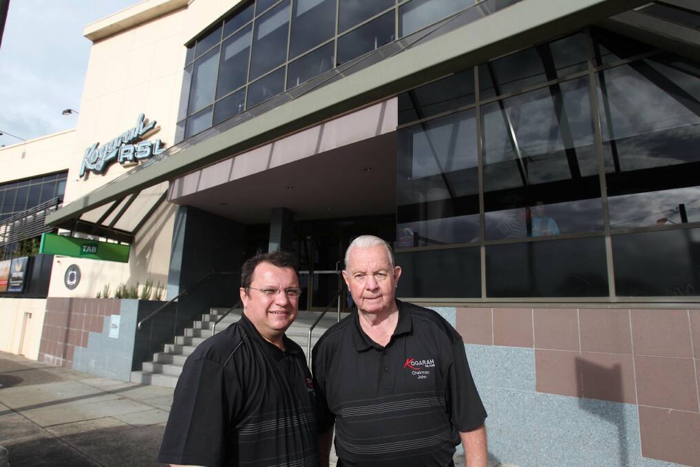Revamped: Kogarah RSL has been totally revamped thanks to a partnership with Tabcorp Gaming Solutions. Shows Grant Amer and John Samuel. Picture Chris Lane