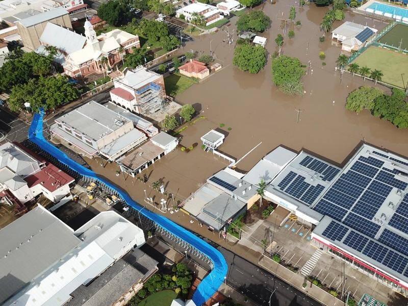 A major flood has forced an evacuation of the city centre in Maryborough, Queensland.