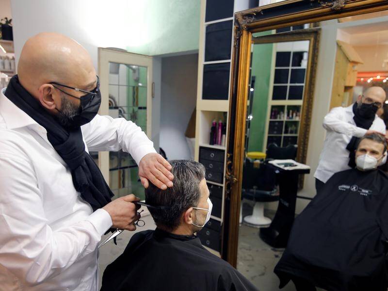 Hairdressers have been allowed to reopen in Germany after coronavirus restrictions closed them down.