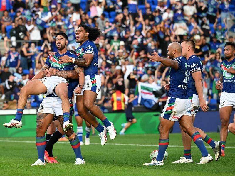 The Warriors can equal their best start to an NRL season since 2018 if they can beat Cronulla away. (Andrew Cornaga/AAP PHOTOS)