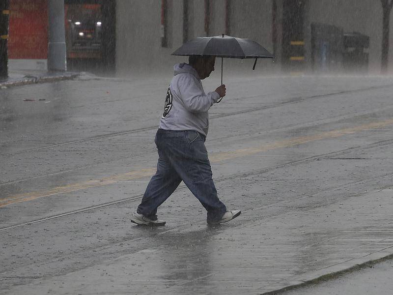 California has been battered by rain, snow and high winds.