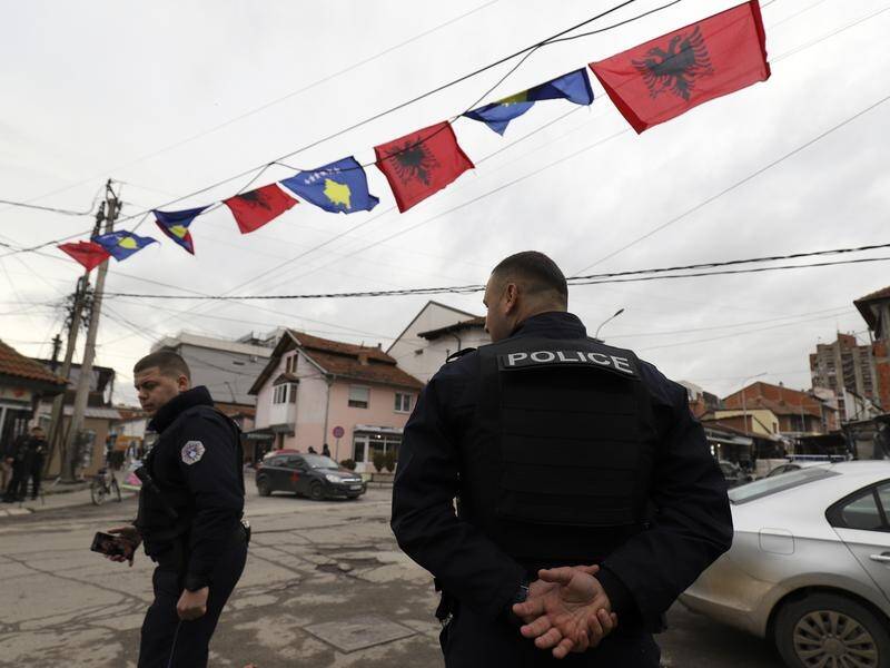 Kosovo police have increased their presence in ethnic Serb-dominated areas in the nation's north. (AP PHOTO)