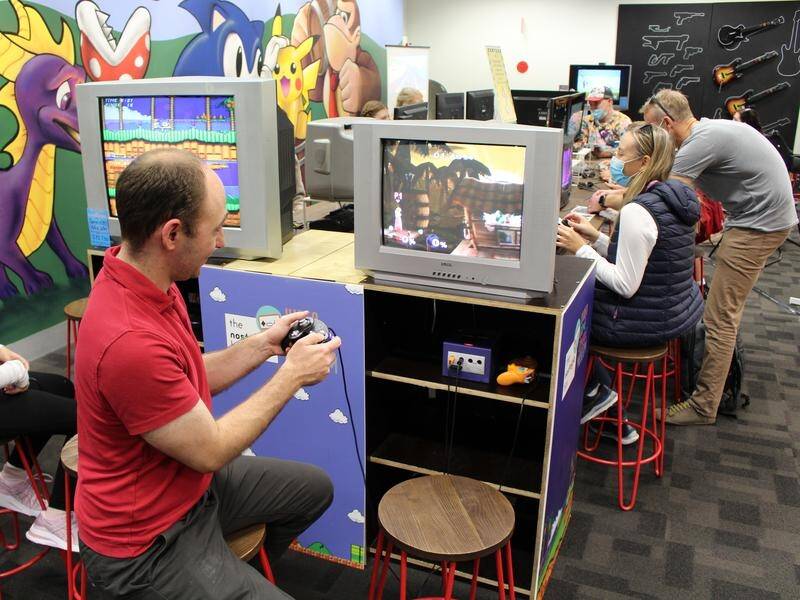 David Green's Nostalgia Box Museum in Perth has about 30 video games for people to try.