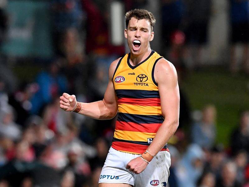 Riley Thilthorpe will be with the Crows until at least the end of 2025.