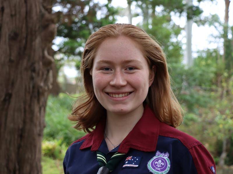 Rover Scout Jenny Riley, along with five other Australian Scouts, is in London for the royal event. (PR HANDOUT IMAGE PHOTO)
