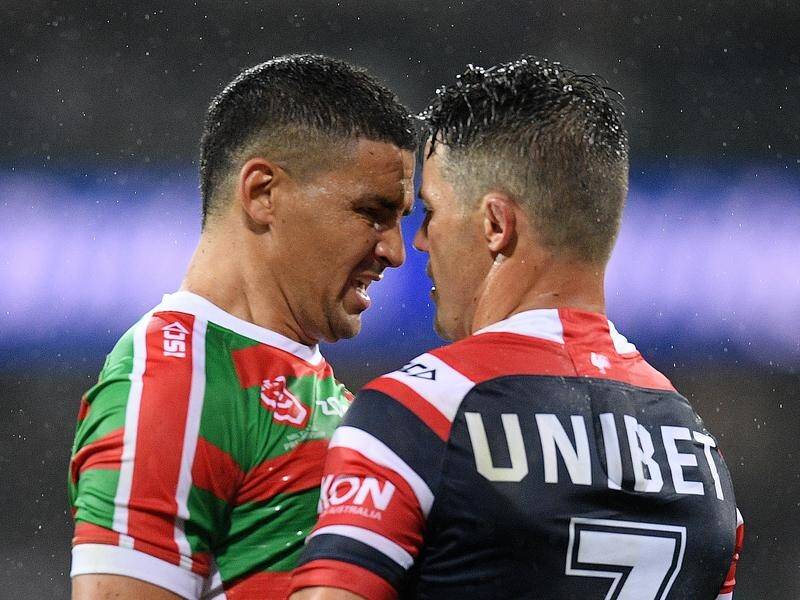 Souths' Cody Walker and Roosters star Cooper Cronk were at each other in their round one NRL clash.