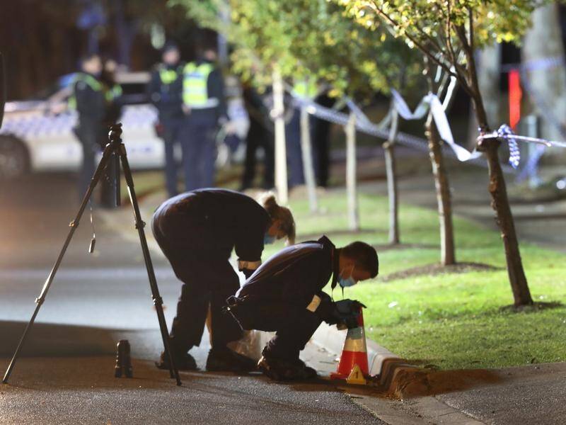 A 15-year-old boy was stabbed to death near a shopping centre in Melbourne's west.