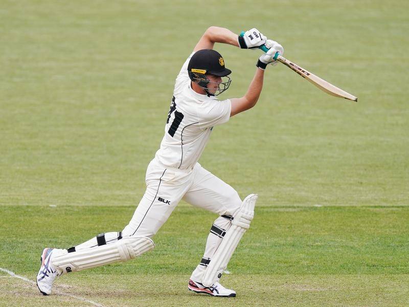 WA's Cameron Green finished day one on 105 not out against Tasmania in the Sheffield Shield.