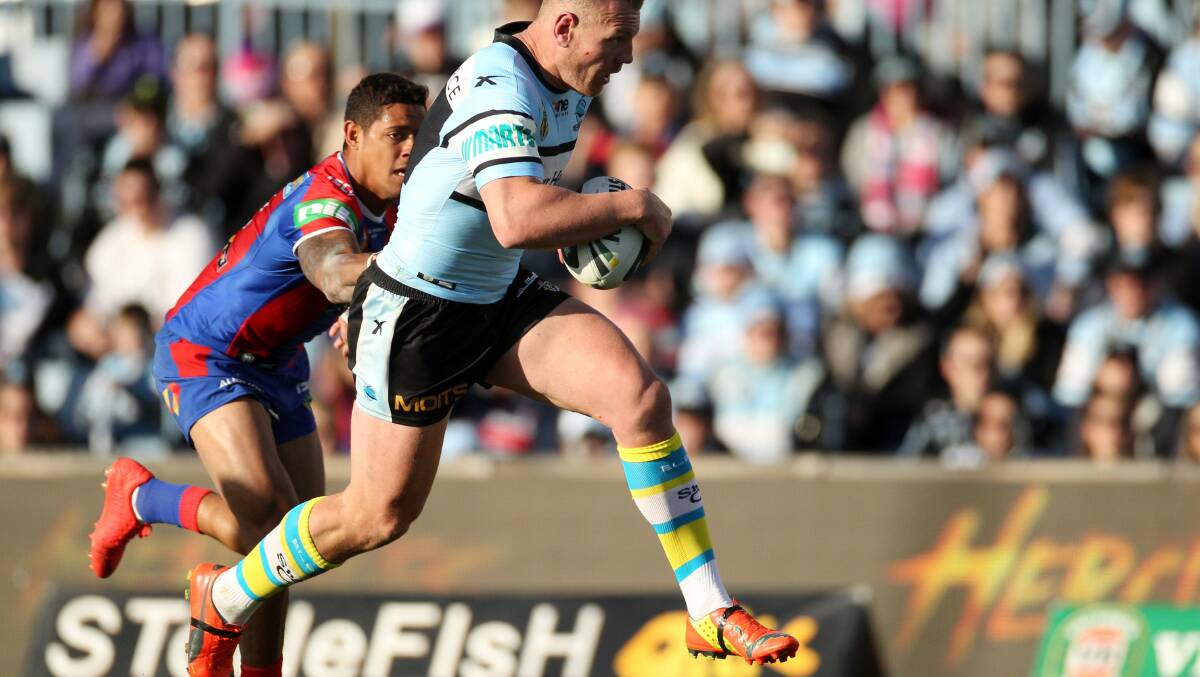 Leader: Luke Lewis will captain the Sharks team in the Auckland Nines. Picture: Chris Lane