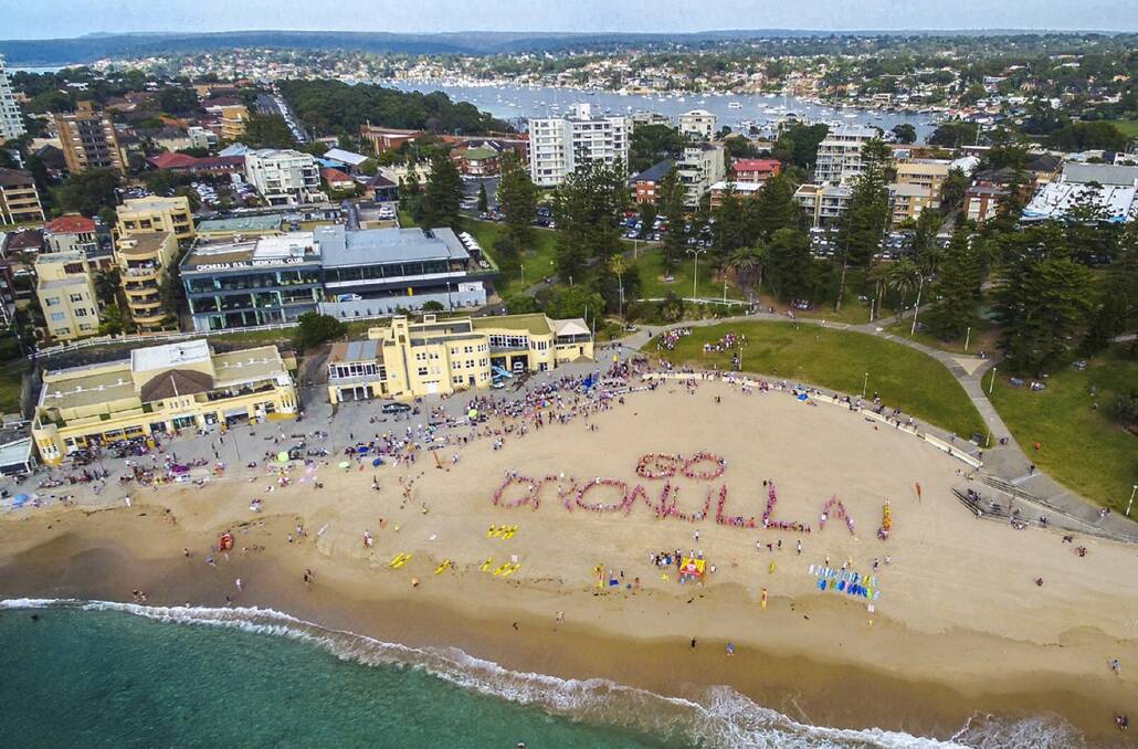 Go Crays: The start of the new Nippers season at Cronulla beach. Picture: Brendan Abbott