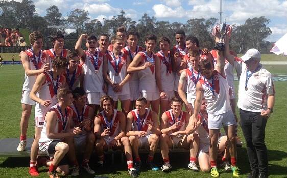 A wonderful achievement: St George AFL Club’s under-19s team are the 2014 Sydney premiers.