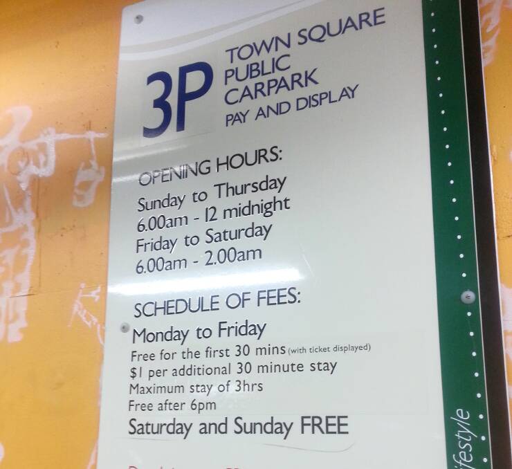 What the?: Motorists are not happy about the new parking limit at Kogarah Town Square car park.