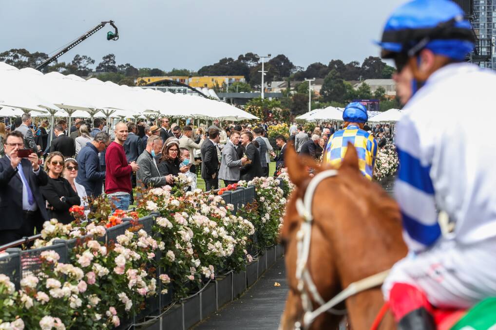BACK ON TRACK: With restrictions easing in Melbourne, Flemington hosted a small crowd for Derby Day. Picture: Asanka Ratnayake/Getty Images