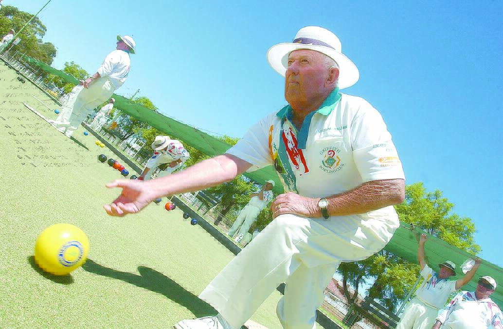 Keith McWilliam was a keen bowler was part of a team which won a state fours pennant flag. Photo by Anthony Stipo