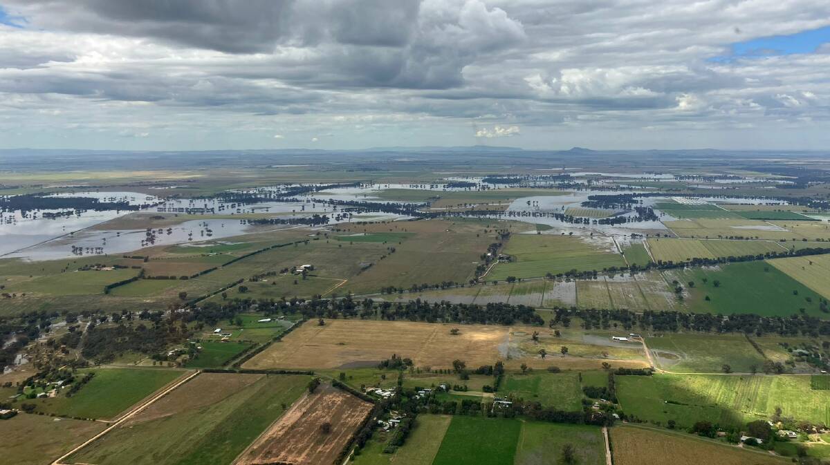 Forbes in the NSW Central West has been inundated by floodwaters Picture by NSW SES