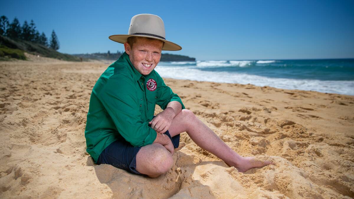 WHAT A KID: Curl Curl teen Jack Berne's changing the lives of farmers right across Australia. Picture: Geoff Jones