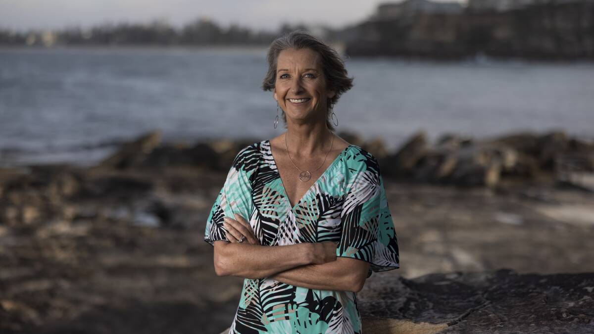 Layne Beachley, photographed at Freshwater, where - these days - she gets to surf every morning. Picture: Simon Bennett