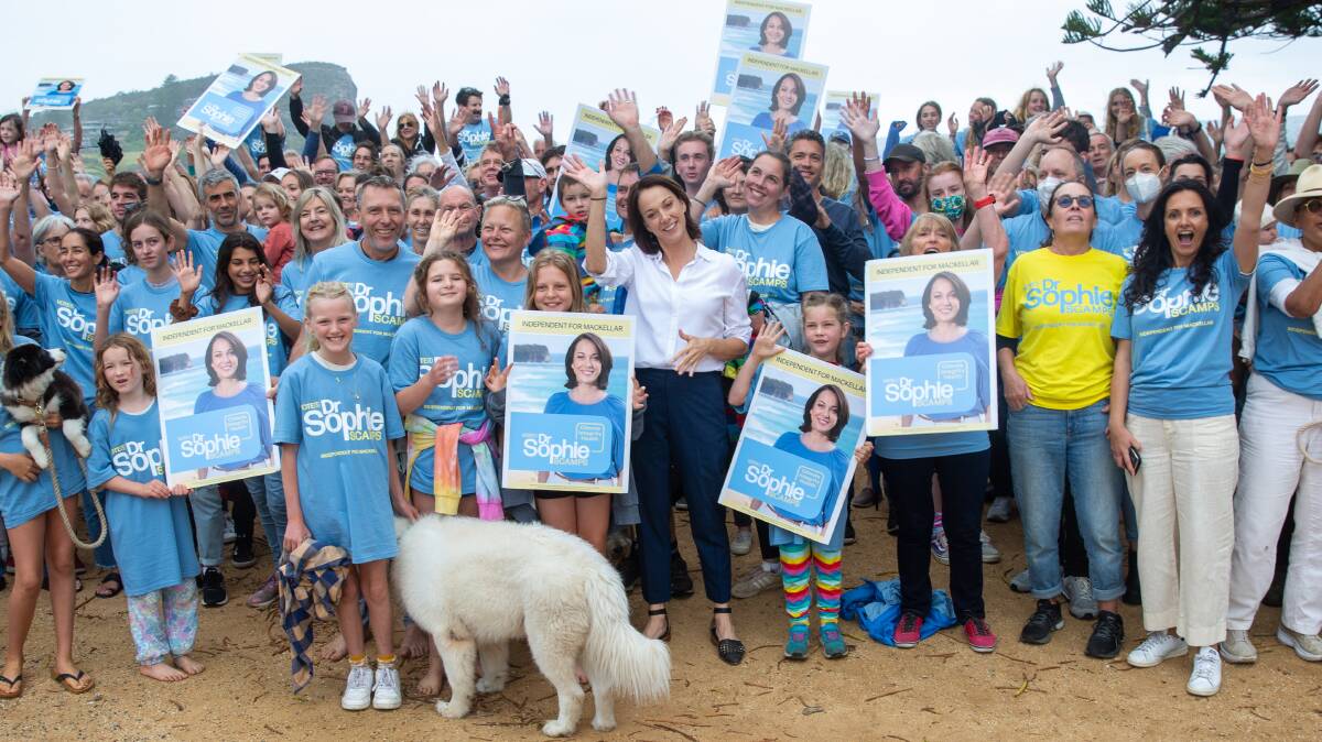 Dr Sophie Scamps and some of her 1000 campaign volunteers. Picture: Supplied