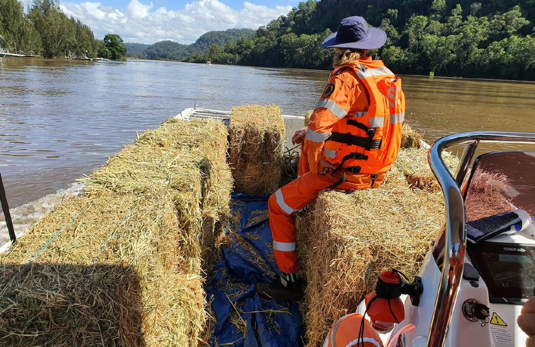 NSW SES and supporting agencies is helping to coordinate food and fodder resupply to isolated properties. Picture by Lachlan Unit SES
