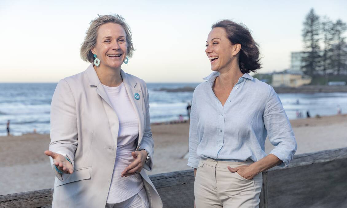 Independent candidate for Mackellar Dr Sophie Scamps and independent MP for Warringah Zali Steggall. Picture: Dallas Kilponen