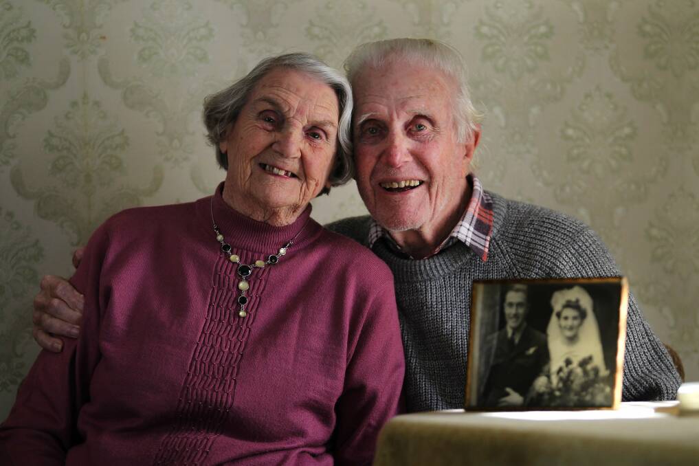 Seventy and counting: Jack and Helen Gilberd fell in love during the hectic days of World War II. Picture John Veage