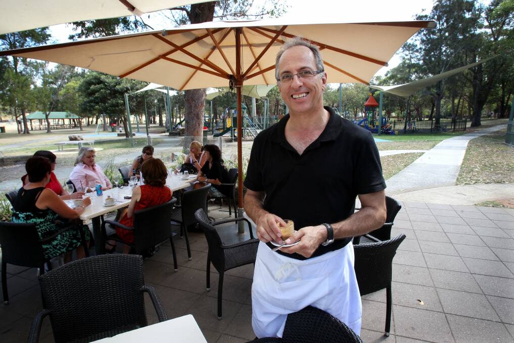All welcome: Peter Szamsek from Carrs Park Cafe and Grill which is one of the more child friendly restaurants in the St George area. Picture: Jane Dyson