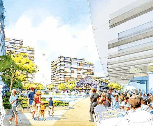 Final vision: Artist's impression of the completed Discovery Point project at Wolli Creek.