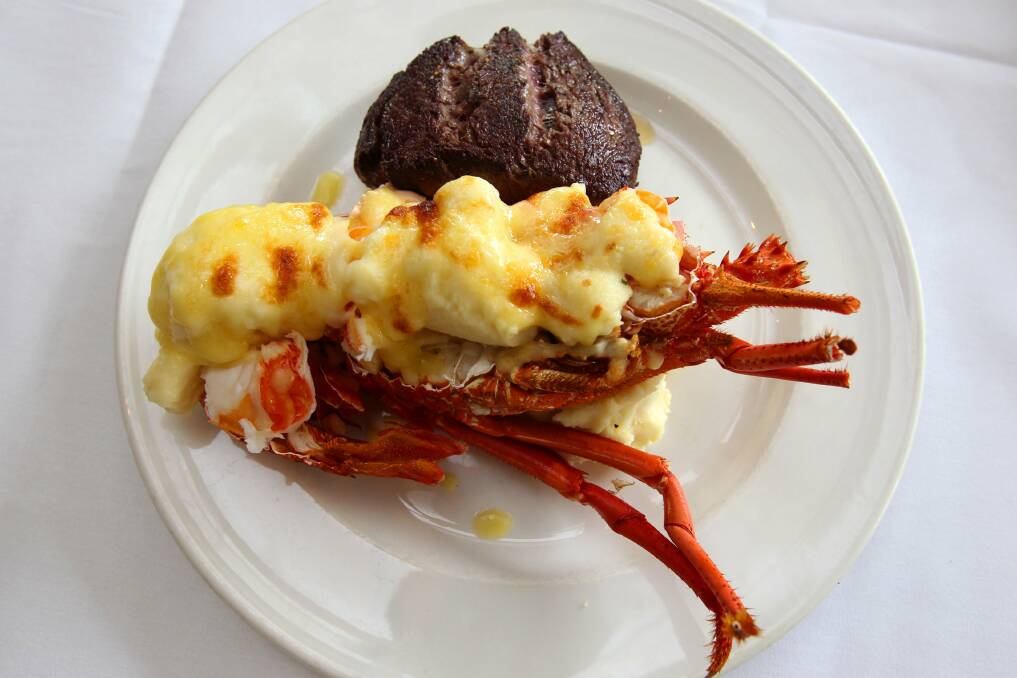 Summer menu: Tre Bob's magical mix of lobster and steak. Picture: Lisa McMahon