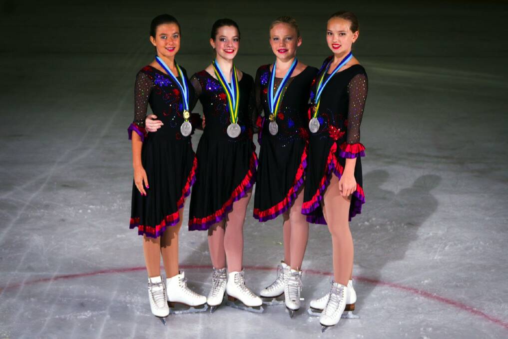 Majestic: The girls who will represent Australia at the world titles, are Lara Morris, 13, Xenia Spanicek, 14, Maddison Lawrence, 13, and Jessica Chapman, 17.