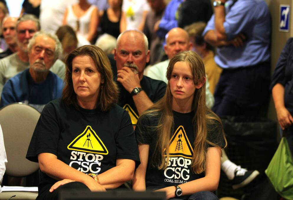 Public meeting called by Planning Assessment Commission on coal seam gas application.Picture James Alcock