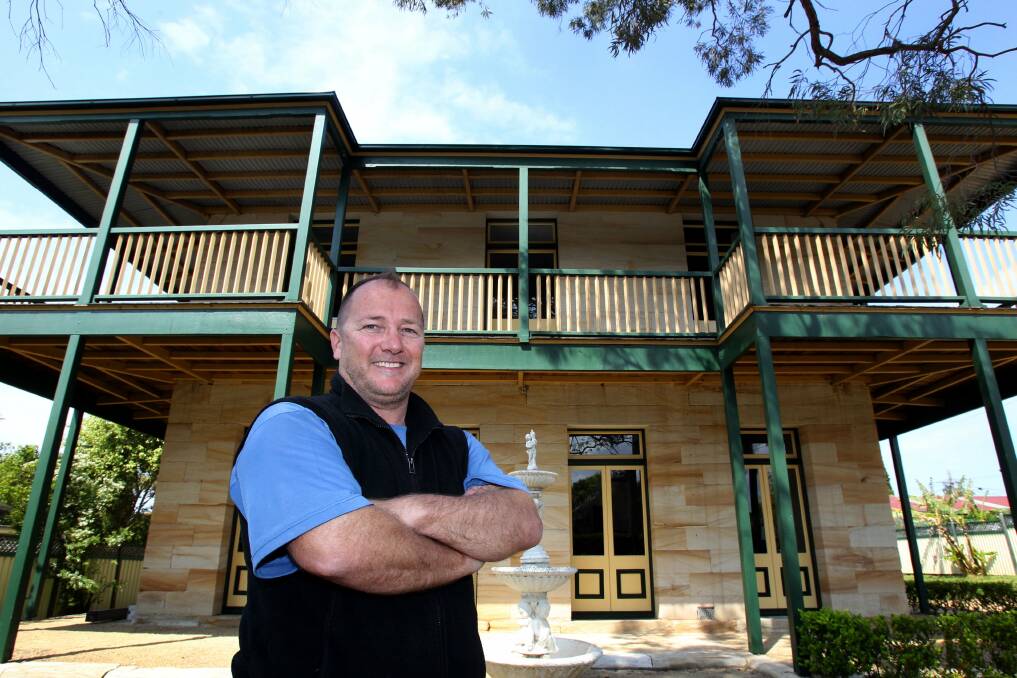 Labour of love: Neil Bown has restored Sunnyside, the oldest house in St George, and now plans to sell it. Picture: Lisa McMahon.