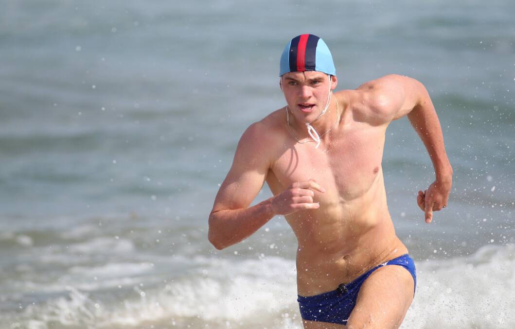 Chase is one: John Woods, a member of Wanda's strong under-20s world team, powers out of the water during the second Sydney Branch trials last Sunday. Picture: Chris Lane