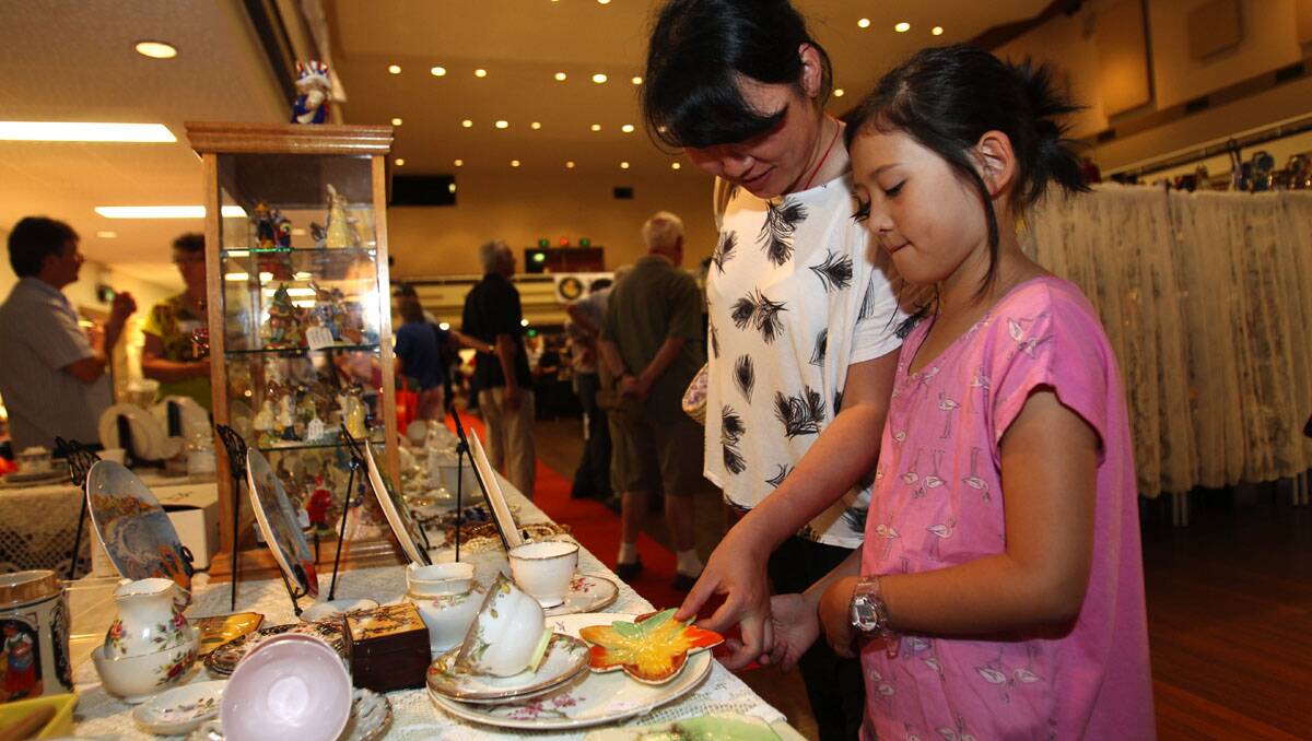 Old and valuable: heaps to see and buy at the Hurstville Rotary Antiques and Collectables fair. Picture: Jane Dyson