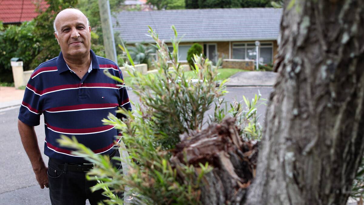 More common sense wanted: Albert Mikhail and the missing branch that cost him $11,000.  Picture John Veage